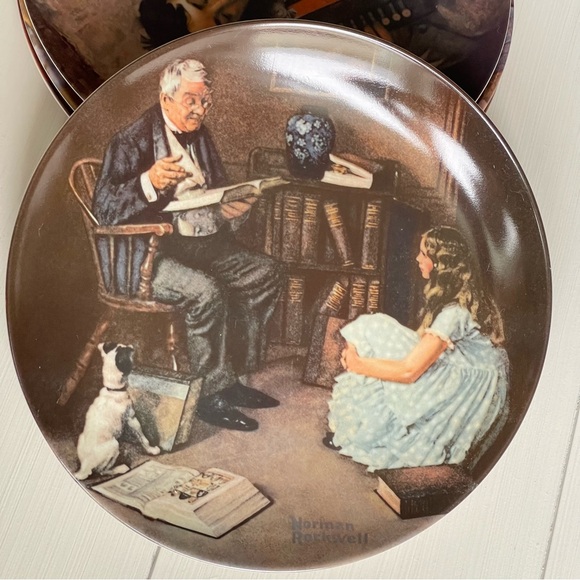 NORMAN ROCKWELL | "The Story Teller" Heritage Collection #8 - Picture 10 of 10